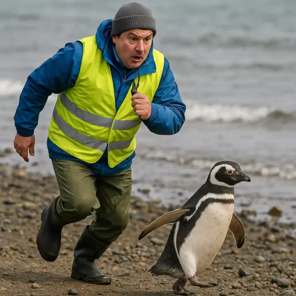 Correr tras pinguinos